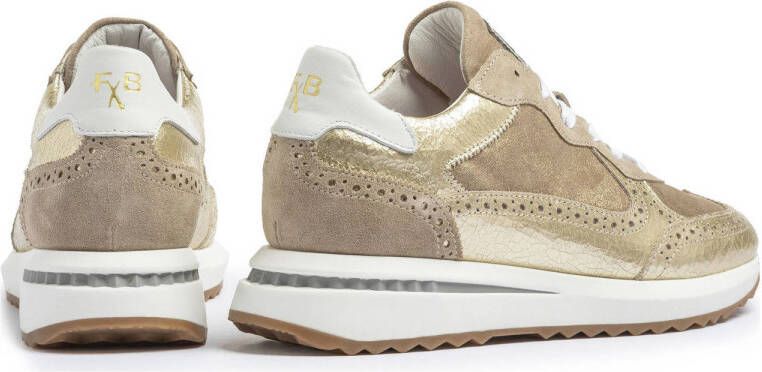 Floris van Bommel Sumi 07.02 leren sneakers goud metaillic