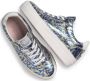 Floris van Bommel Vinni 05.40 leren sneakers blauw paars metallic - Thumbnail 3