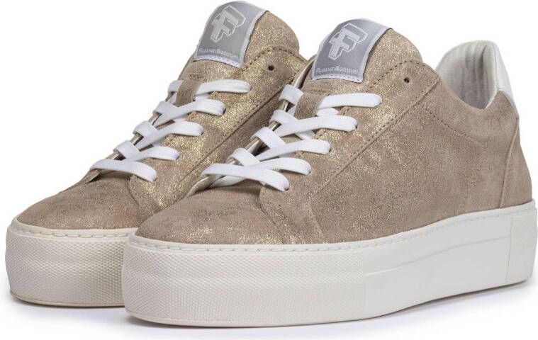 Floris van Bommel Vinni 05.44 suède sneakers goud