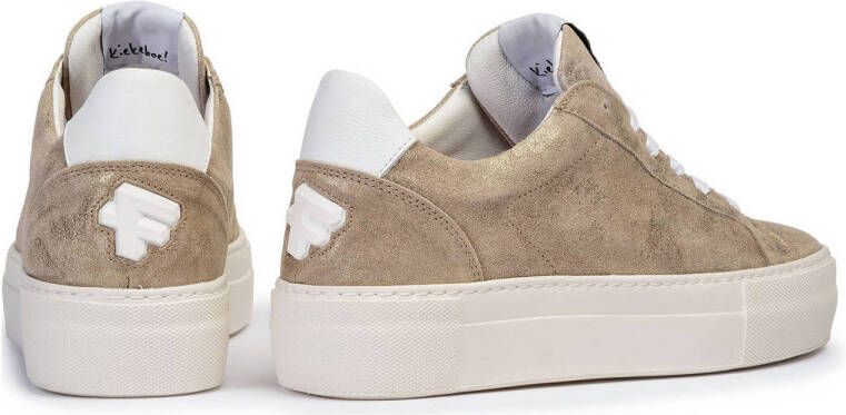 Floris van Bommel Vinni 05.44 suède sneakers goud