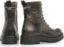 Floris van Bommel WONKI 04.13 Volwassenen VeterlaarzenHoge sneakersDames veterschoenenHalf-hoge schoenen Zwart - Thumbnail 8