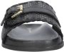 Fred de la Bretoniere Ebby Elena leren slippers zwart - Thumbnail 4