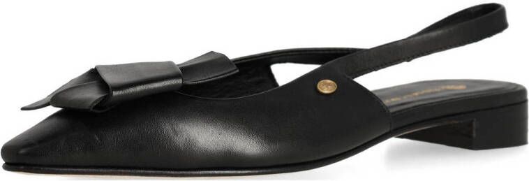Fred de la Bretoniere ELISSE SLING Slingback nappa leather slingback loafers zwart