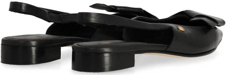 Fred de la Bretoniere ELISSE SLING Slingback nappa leather slingback loafers zwart