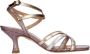 Fred de la Bretoniere Multikleur leren sandalen met kittenhak Multicolor Dames - Thumbnail 10