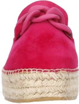 Fred de la Bretoniere June Li suède espadrilles fuchsia