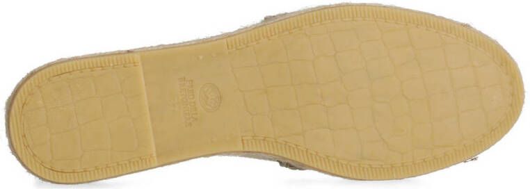 Fred de la Bretoniere MIili Lily B leren espadrilles beige