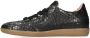 Fred de la Bretoniere Pearl Base leren sneakers met dierenprint zwart zilver - Thumbnail 3
