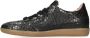 Fred de la Bretoniere Pearl Base leren sneakers met dierenprint zwart zilver - Thumbnail 3