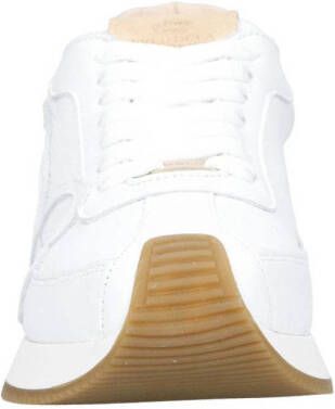 Fred de la Bretoniere Yentl Sign leren sneakers wit goud