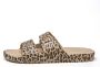 Freedom Moses slippers met panterprint beige Kunststof Panterprint 37 38 - Thumbnail 3
