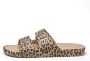 Freedom Moses slippers met panterprint beige Meisjes Kunststof Panterprint 30 31 - Thumbnail 3