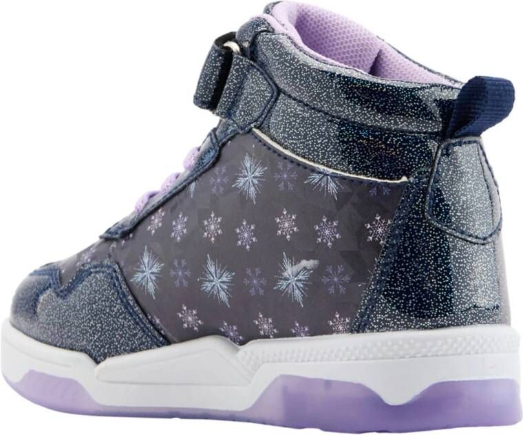 Frozen sneakers met lichtjes blauw lila