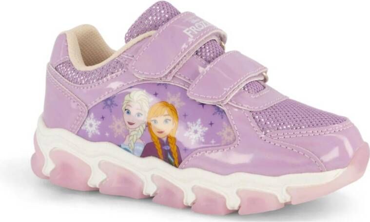 Frozen sneakers met lichtjes lila