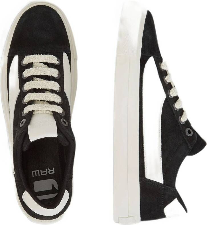 G-STAR Loom BSC W suède sneakers zwart wit