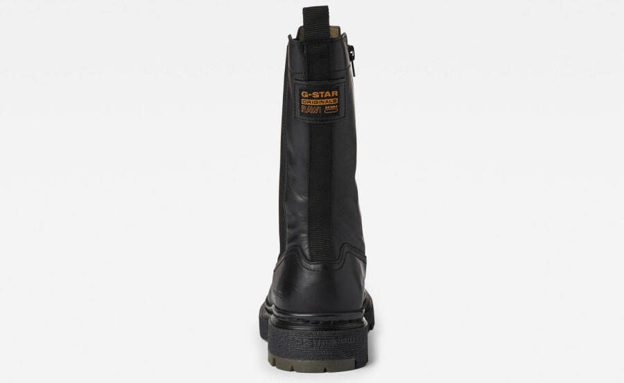 G-Star RAW NAVAL CHS LEA W hoge leren chelsea boots zwart