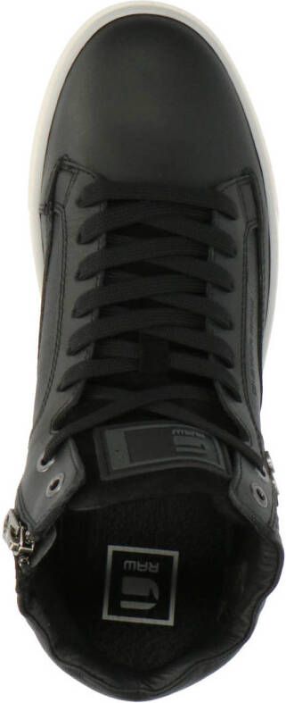 G-Star RAW RAVOND MID BSC DNM Bsc leren sneakers zwart