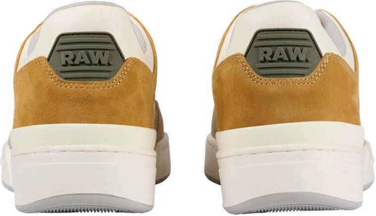 G-Star RAW suède sneakers wit oker