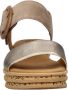 Gabor Best Fitting leren sandalen beige goud - Thumbnail 2