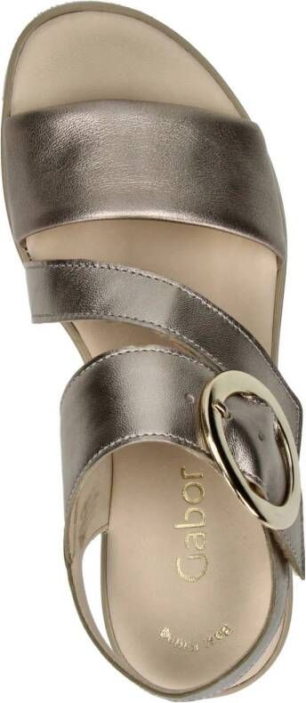 Gabor Best Fitting leren sandalen goud
