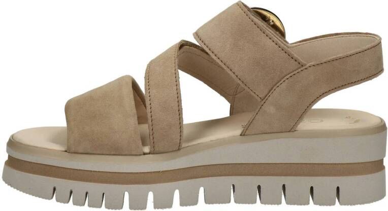 Gabor Best Fitting suède sandalen beige