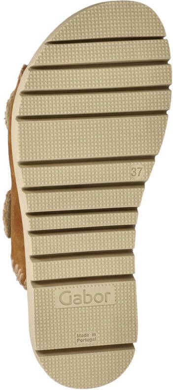Gabor Best Fitting suède slippers cognac