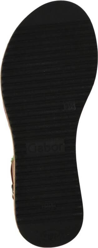 Gabor Comfort leren sandalen roze oranje groen