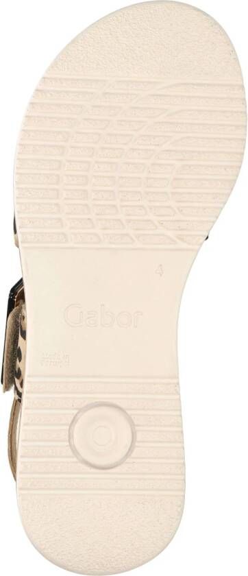 Gabor Comfort nubuck sandalen beige zwart