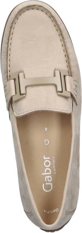 Gabor Comfort Optifit nubuck mocassins beige
