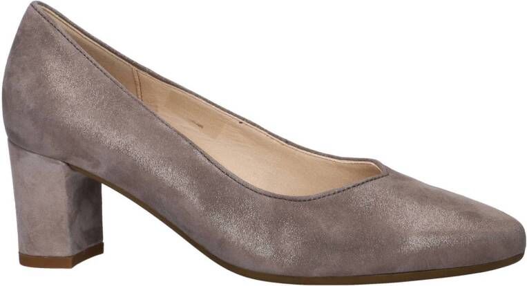 Gabor Comfort suède pumps taupe