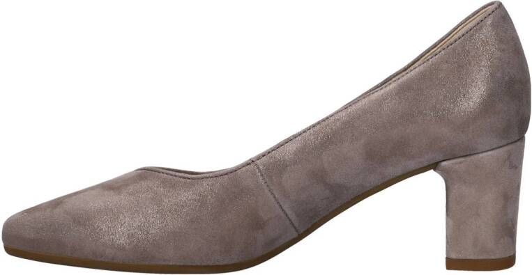Gabor Comfort suède pumps taupe