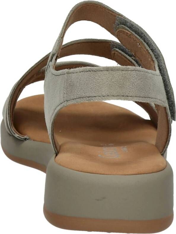 Gabor Comfort suède sandalen lichtgroen