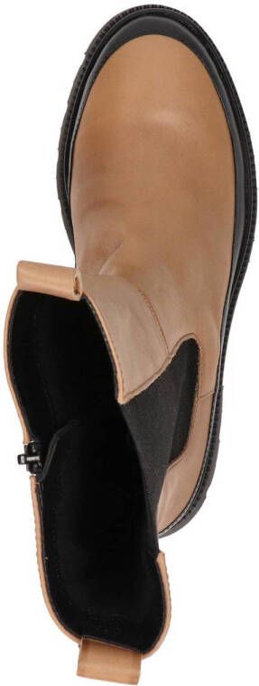 Gabor leren chelsea boots camel