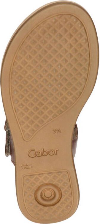 Gabor leren sandalen cognac