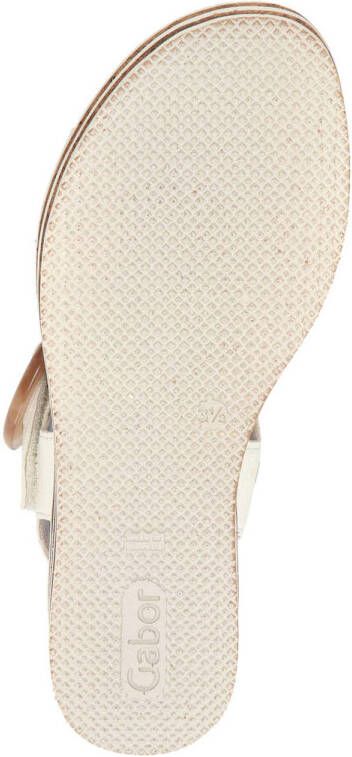 Gabor leren sandalen wit