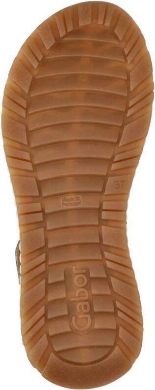 Gabor leren sandalen zilver goud roze