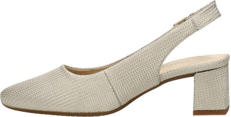 Gabor leren slingback pumps goud