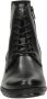 Gabor Zwarte gladleren veterschoenlaars Black Dames - Thumbnail 4
