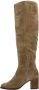 Gabor 95.629.14 Beige Lange velours laarzen smalle leest - Thumbnail 4