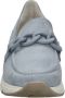 Gabor Elegante blauwe suède loafers met gouden detail Blue Dames - Thumbnail 6