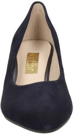 Gabor suède pumps donkerblauw