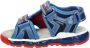 Geox Android Boy Spiderman leren sandalen blauw rood - Thumbnail 3