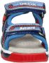 Geox Android Boy Spiderman leren sandalen blauw rood - Thumbnail 4