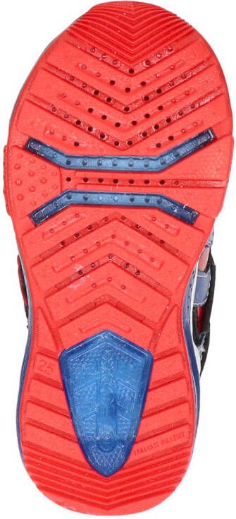 Geox Bayonyc Spider-Man sneakers met lichtjes blauw rood