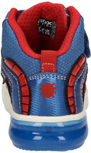 Geox Grayjay Spider-Man sneakers met lichtjes blauw rood