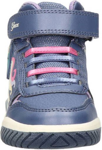 Geox J Inek sneakers met lichtjes paars