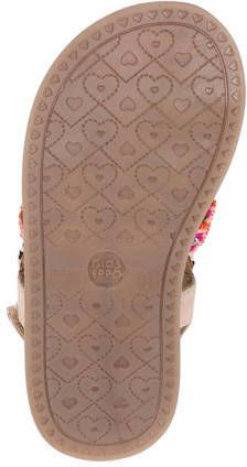 Gioseppo Caucaia leren sandalen met kraaltjes en glitters roze