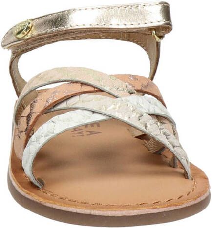 Gioseppo leren sandalen goud