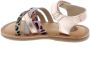 Gioseppo leren sandalen met glitters roségoud - Thumbnail 9