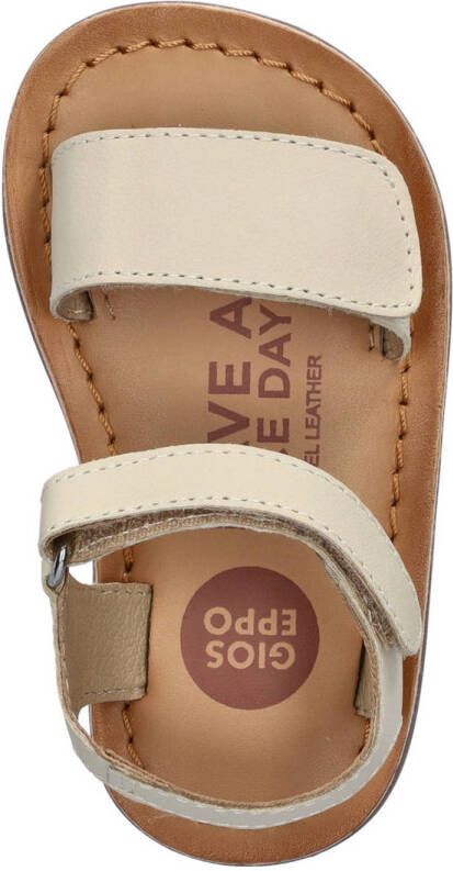 Gioseppo leren sandalen offwhite